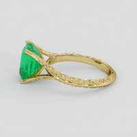 2.59 Ct. Emerald Ring, 18K Yellow Gold 4