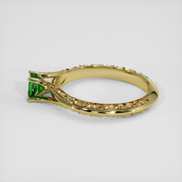 0.25 Ct. Green Chrome Tourmaline Ring, 18K Yellow Gold 4