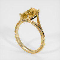 2.92 Ct. Gemstone Ring, 18K Yellow Gold 2