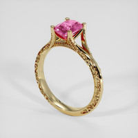 1.63 Ct. Pink Spinel Ring, 18K Yellow Gold 2
