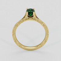 0.72 Ct. Green Chrome Tourmaline Ring, 18K Yellow Gold 3