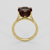 6.34 Ct. Red Garnet Ring, 18K Yellow Gold 3