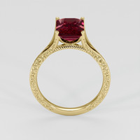 2.98 Ct. Red Garnet Ring, 18K Yellow Gold 3