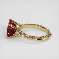 2.72 Ct. Red Rhodolite Garnet Ring, 18K Yellow Gold 4