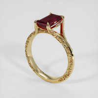 2.07 Ct. Red Garnet Ring, 18K Yellow Gold 2