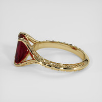 2.07 Ct. Red Garnet Ring, 18K Yellow Gold 4