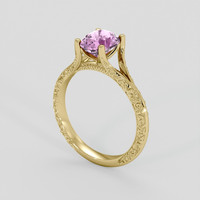1.62 Ct. Pink Spinel Ring, 18K Yellow Gold 2