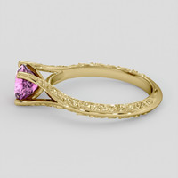 1.12 Ct. Pink Spinel Ring, 18K Yellow Gold 4