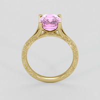 3.06 Ct. Pink Spinel Ring, 18K Yellow Gold 3