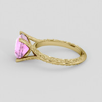 3.06 Ct. Pink Spinel Ring, 18K Yellow Gold 4