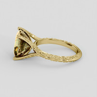 4.53 Ct. Multi Color Tourmaline Ring, 18K Yellow Gold 4