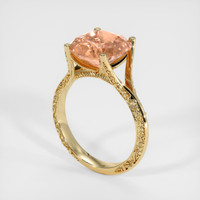 5.19 Ct. Sapphire Ring, 18K Yellow Gold 2