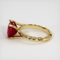 4.28 Ct. Ruby Ring, 18K Yellow Gold 4