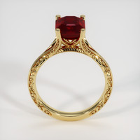 3.37 Ct. Ruby Ring, 18K Yellow Gold 3