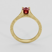 0.99 Ct. Ruby Ring, 18K Yellow Gold 3