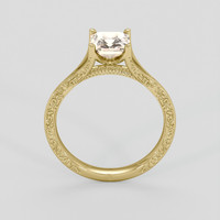 1.58 Ct. Peach Sapphire Ring, 18K Yellow Gold 3