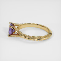 1.07 Ct. Sapphire Ring, 18K Yellow Gold 4