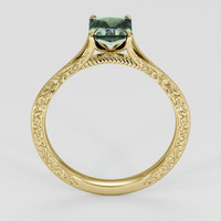 0.93 Ct. Green Sapphire Ring, 18K Yellow Gold 3