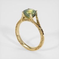 1.52 Ct. Bi Color Sapphire Ring, 18K Yellow Gold 2