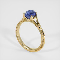1.71 Ct. Blue Sapphire Ring, 18K Yellow Gold 2