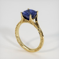 3.00 Ct. Bi Color Sapphire Ring, 18K Yellow Gold 2