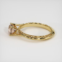 1.35 Ct. Padparadscha Sapphire Ring, 18K Yellow Gold 4