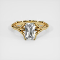 1.59 Ct. White Sapphire Ring, 18K Yellow Gold 1