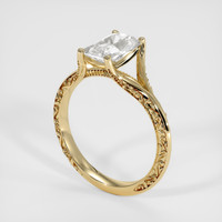 1.59 Ct. White Sapphire Ring, 18K Yellow Gold 2