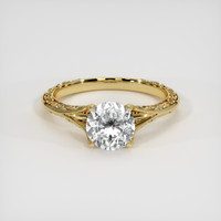 1.38 Ct. White Sapphire Ring, 18K Yellow Gold 1