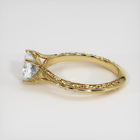 1.38 Ct. White Sapphire Ring, 18K Yellow Gold 4