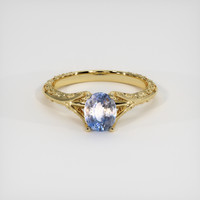 1.22 Ct. Bi Color Sapphire Ring, 18K Yellow Gold 1
