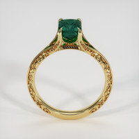 1.58 Ct. Bluish Green Sapphire Ring, 18K Yellow Gold 3