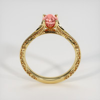 1.06 Ct. Padparadscha Sapphire Ring, 18K Yellow Gold 3