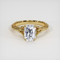 1.95 Ct. White Sapphire Ring, 18K Yellow Gold 1