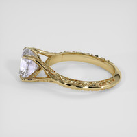 1.30 Ct. Bluish Purple Sapphire Ring, 18K Yellow Gold 4