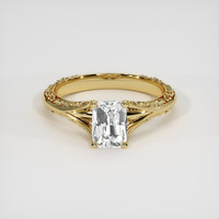 1.27 Ct. White Sapphire Ring, 18K Yellow Gold 1