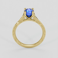 1.44 Ct. Blue Sapphire Ring, 18K Yellow Gold 3