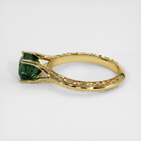 2.02 Ct. Bluish Green Sapphire Ring, 18K Yellow Gold 4