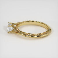 1.09 Ct. White Sapphire Ring, 18K Yellow Gold 4