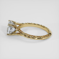 2.52 Ct. White Sapphire Ring, 18K Yellow Gold 4