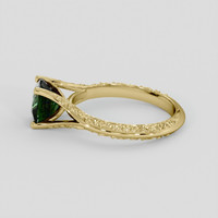 1.38 Ct. Green Sapphire Ring, 18K Yellow Gold 4