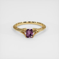 0.81 Ct. Sapphire Ring, 18K Yellow Gold 1
