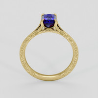 1.35 Ct. Blue Sapphire Ring, 18K Yellow Gold 3