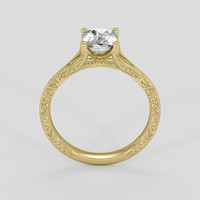 1.50 Ct. White Sapphire Ring, 18K Yellow Gold 3