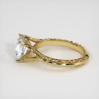 2.24 Ct. White Sapphire Ring, 18K Yellow Gold 4