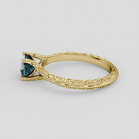 1.12 Ct. Bi Color Sapphire Ring, 18K Yellow Gold 4