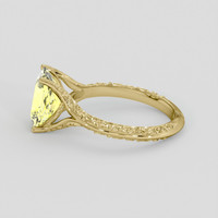 2.64 Ct. Yellow Sapphire Ring, 18K Yellow Gold 4