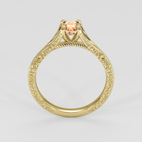 0.62 Ct. Padparadscha Sapphire Ring, 18K Yellow Gold 3