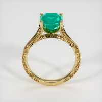2.09 Ct. Emerald Ring, 18K Yellow Gold 3