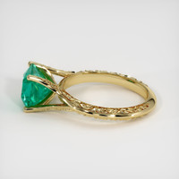 2.09 Ct. Emerald Ring, 18K Yellow Gold 4